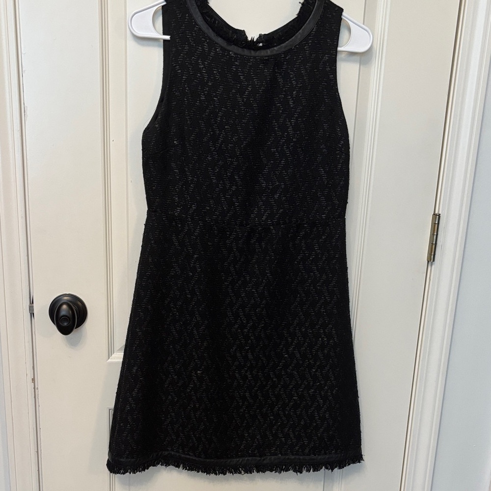 Alice and Olivia black tweed dress SZ 6
